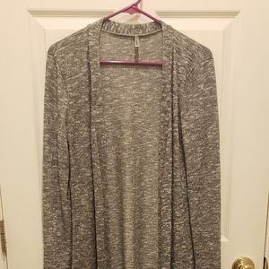 Long Heather Grey cover up sweater